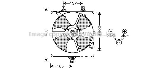 AVA QUALITY COOLING ventiliatorius, radiatoriaus HD7520